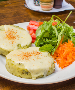 Medallones de papas y puerro (2 unidades)